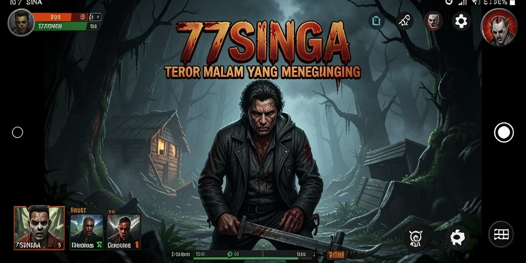 Screenshot menampilkan gameplay menyeramkan di 77SINGA.