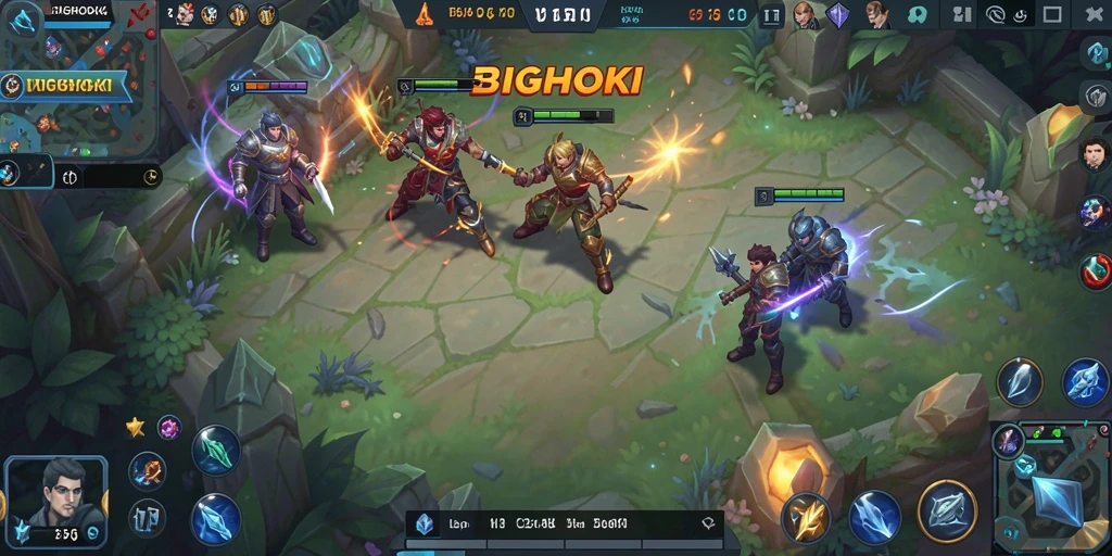 Tampilan gameplay BIGHOKI yang seru dan penuh aksi.