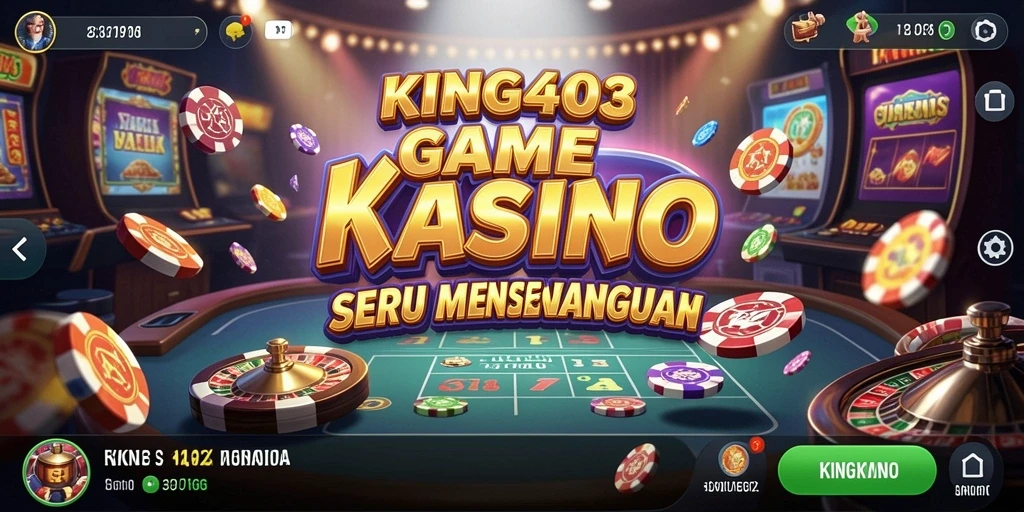 Screenshot KING403 menampilkan gameplay Kasino yang menarik dan menegangkan.