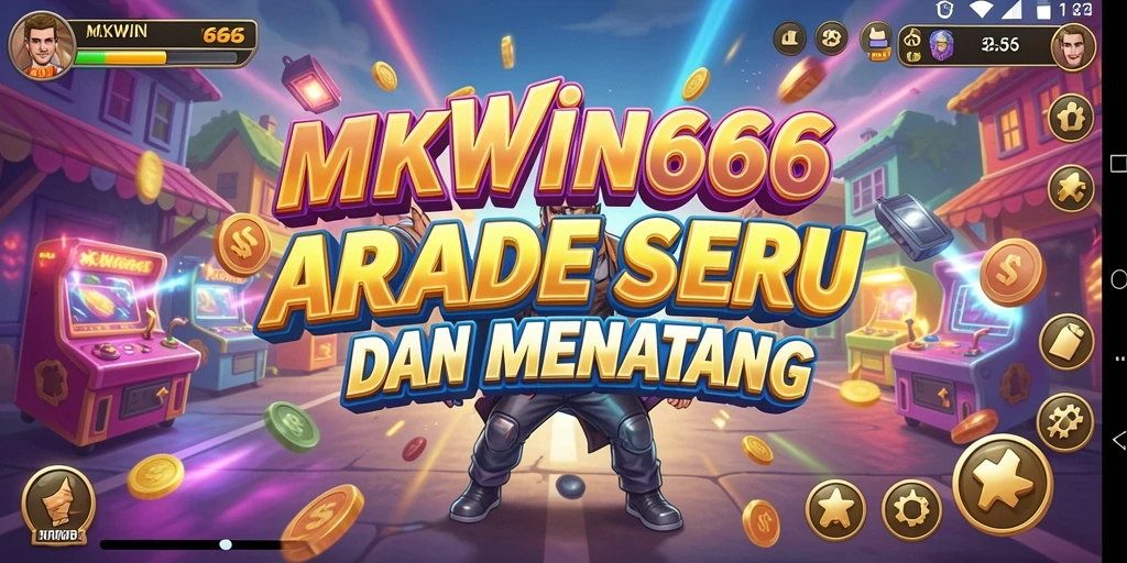 Tangkapan layar MKWIN666 yang menunjukkan gameplay arcade yang seru.