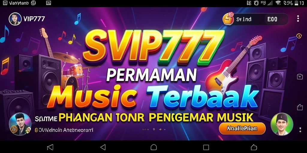 Tampilan gameplay SVIP777 yang menarik dengan berbagai lagu musik.