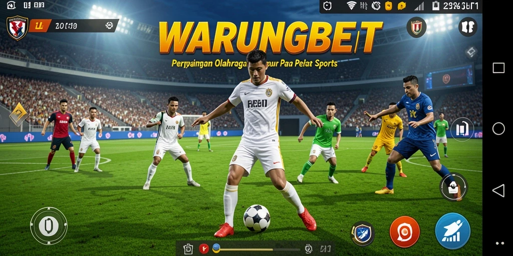 Tampilan seru pertandingan olahraga di WARUNGBET.
